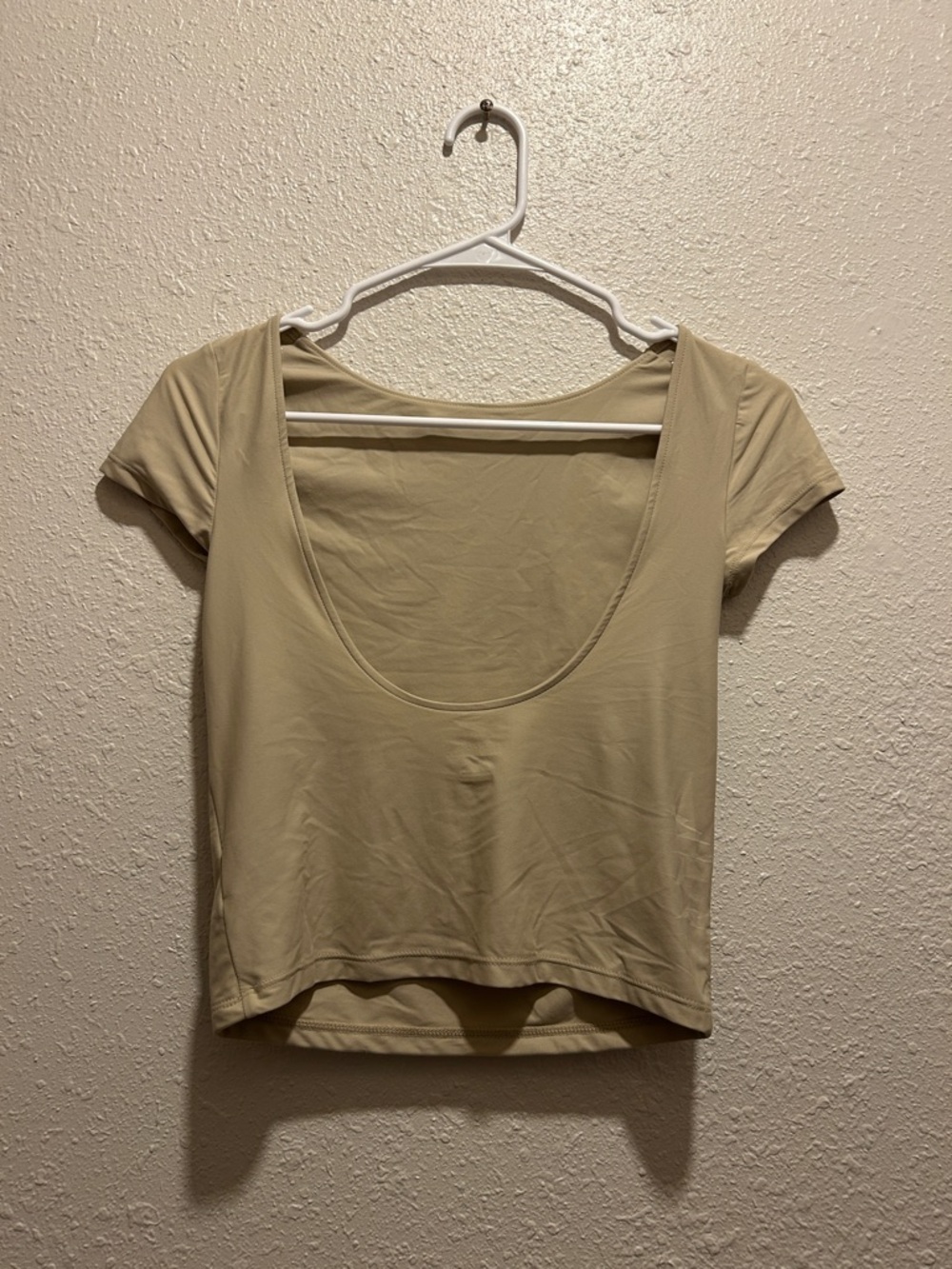wild fable Short Sleeve Scoop Neck Top - Beige - Picture 2 of 4